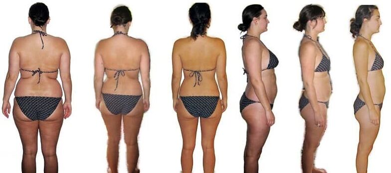 Prije i nakon gubitka kilograma